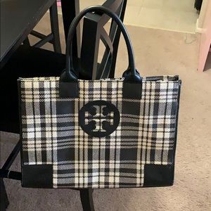 Tory Burch Ella Plaid Tote